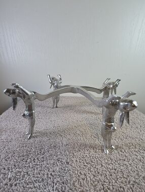 Vintage Arthur Court Metal Bunny Stand